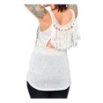 thumbnail image 2 of Harley-Davidson Women's Flowery Flowers Embellished Fringe Back Tank Top (M), Harley Davidson, 2 of 2