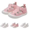 thumbnail image 4 of Ticikt Baby Girl Boy Sandals, Soft Anti- Sole Toddler Sandals Summer Casual Beach Shoes Closed Toe Princess Dress Flats Prewalker First Walker Shoes,Color:White,6-7 Years, 4 of 5