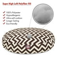 thumbnail image 3 of Majestic Pet Chevron Round Dog Bed Treated Polyester Removable Cover Chocolate Large 42 x 42 x 5, 3 of 6