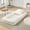 Chenille | Beige, variant on 64.9" Upholstered Human Dog Bed for Adult & Pets, Large Bean Bag Bed with 5 Adjustable Position, 2 Soft Pillows, Chenille Tatami Bean Bag Lounge Chaise with Memory Foam for Bedroom Living Room Office