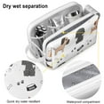 thumbnail image 4 of Toiletries Bag,Cute Dogs Mens Womens Toiletry Bag Bathroom Bag,Waterproof Toiletry Travel Bag Dopp Kit Shaving Bag 11x6.3x5.1 Inch, 4 of 5