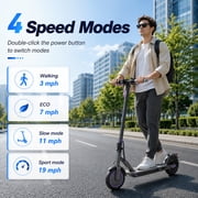 Nexrid Electric Scooter - Electric Scooter Adults, 350W Motor, 19 MPH Top Speed, 8.5 Tires, 19 Miles,Long Range Electric Scooter for Adults and Teens,Purple