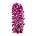 thumbnail image 2 of Hanging Flowers Artificial Violet Flower Wall Wisteria Basket Hanging Garland Flowers Fake Silk Orchid, 2 of 6