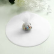 Efavormart 25pcs/ pk 9" Tulle Circles For Party Decorations Banquet Event Sewing DIY Crafts Fabrics Sewing - White