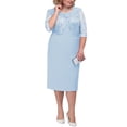 thumbnail image 4 of TAIAOJING Women's Summer Casual Dress Plus Size Elegant Formal Dress Vintage Back Zipper Short Midi Dress Ladies Evening Lace Floral Party Dress, 4 of 5