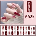 thumbnail image 1 of Ruifaya Diseño de uñas postizas DIY Juego de uñas postizas francesas para dedos, 1 of 7