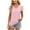 Pink, variant on Womens Tops Trendy Sawvnm Women‘s Casual Fashion Solid Color Summer V-Neck Short Sleeve Blouses Shirts Top Blouses for Women Watermelon Red 2XL