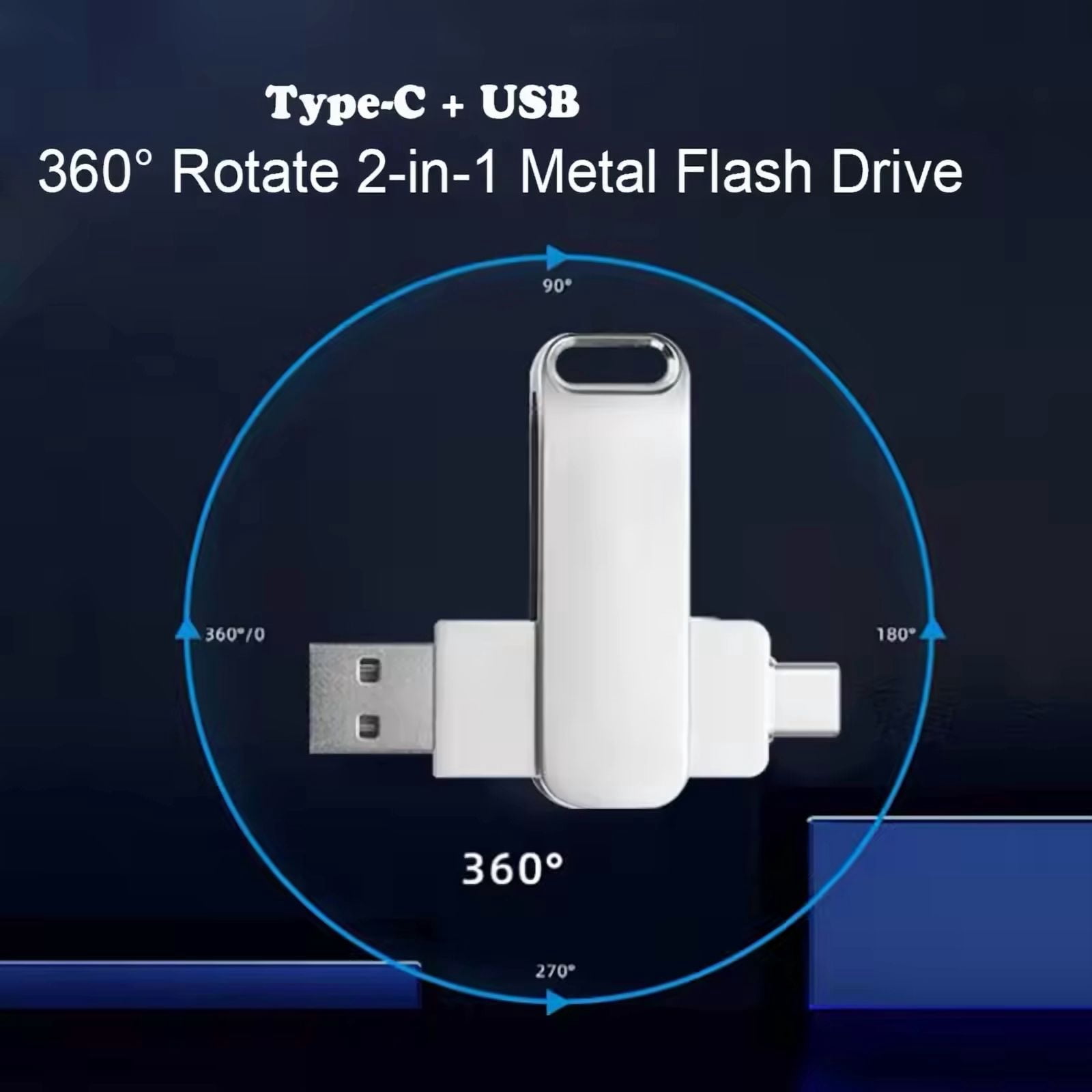 USB Flash Drive 128GB for Phone Photo Stick High Speed Thumb Drive USB C Memory Stick BEIMI External Storage Compatible Phone Pad Pro Android USB C and Computer