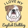 thumbnail image 3 of CafePress - I Love My English Bulldog Toddler T Shirt - Cute Toddler T-Shirt, 100% Cotton, 3 of 4