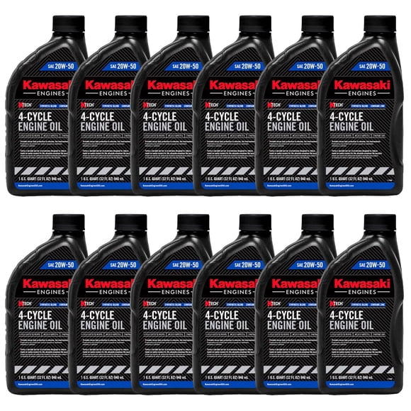 Aceite de motor Kawasaki K-Tech 20W50, paquete de 12, 946 ml
