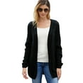 thumbnail image 1 of Femmes devant Ouvert Manches Longues Chunky Cardigan Pulls en Vrac Outwear Coa, 1 of 5
