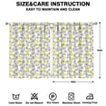thumbnail image 2 of Nursery Curtains Boys Girls Kids Lemon Pattern Background Print Pattern Window Drapes for Living Bedroom Playroom Room Decor Rod Pocket 42x54 Inch 2 Panels, 2 of 2