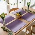 thumbnail image 5 of Purple Ombre Placemats Set of 4 Gradient Gradual Color Place Mats Table Mats Kitchen Dining Home Outdoor Party Table Decoration, 5 of 9