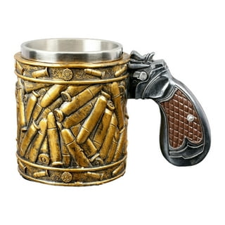 Bullet Stainless Steel Cup Revolver Bullet Cup Style Wine Set Souvenir  Friends Gift Bar American Warter Cup Beer Coffee Mug