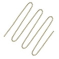thumbnail image 4 of Uxcell Pull Chain Extension Brass Beaded Chain 40 Inch with 3 Connectors for Light/ Fan Gold Tone, 4 of 5