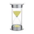 thumbnail image 2 of Temporizador de reloj de arena de 5 minutos | Reloj de arena fluorescente para niños, ideal para cepillarse los dientes y cocinar | Decoración de escritorio de madera y vidrio | Juguete de regalo y, 2 of 6
