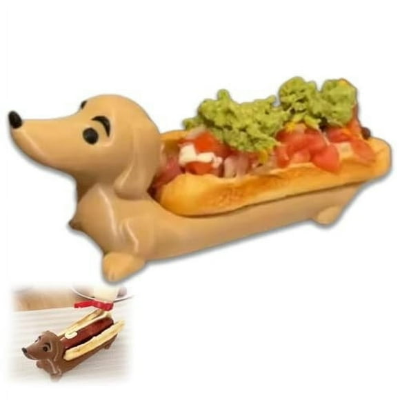 Hot Sale!npkgvia Tray,Kitchen Gadgets,Tray Funny Hot Dogs Serving Tray Candy Dish Dinner Plate Home Decor Cute Shaped Sandwiches Puppy Dinnerplate Lovers,Home Essentials