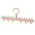 thumbnail image 1 of GUOOL Multi-Purpose Clothes Hanger Organizer Drying Rack Polypropylene Anti-Skid Space Pink white, 1 of 9