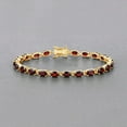 thumbnail image 5 of Garnet tennis Bracelet,Silver Gold Plated Bracelet,for Women,Gift for Women,valentine gift, 5 of 5