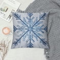 thumbnail image 2 of Nawypu  Decorative Throw Pillow Cover Blue Snow Natural Christmas Snowflake Crystal Ice Square Home Cushion Sofa Two Sides Pillow Case, 2 of 5