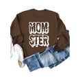 thumbnail image 2 of Anbech Womens Mom Ster Sweatshirt Halloween Graphic T Shirts Long Sleeve Top Pullover Loose Fashion Sweaters, 2 of 3