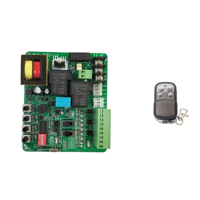220V/110V Sliding Gate Motor Board With Slow Stop Automatic Closing 433MHz Remote Control And Mobile Board ,Easy to Install