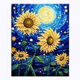 thumbnail image 3 of Cheapark Handmade Self Adhesive Sunflower Canvas Print Wall Art Indoor Home Hanging Decor Gift, 3 of 5