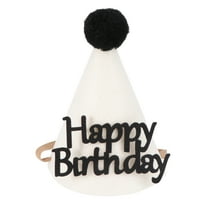 FRCOLOR Adorable Birthday Hat with Thickened Felt Material for Decor White 1pc