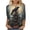 Black, variant on Feancey Womens 3/4 Sleeve Blouses Plus Size Christmas Tops Funny Cute Reindeer Print Graphic Tees Loose Fit Casual Crewneck Pullover Black 3XL