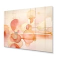 thumbnail image 2 of Designart "Minimalist Harmony in Peach and Yellow I" Minimalism Metal Art Living Room, 2 of 5