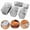 1pc- 14.7x8.9x6.4CM, variant on HomeLife Bread Toast Mold, Square Shell Mold Non-stick No Penetration Aluminum Alloy Rectangle Bread Dessert Mould 1pc