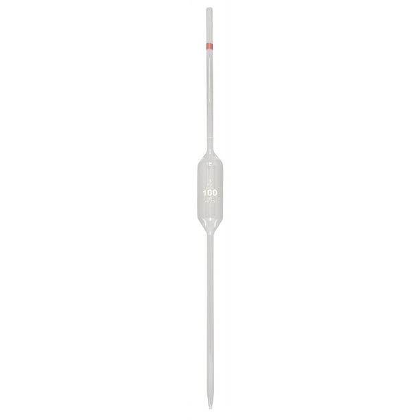 Volumetric Pipette, 100ml Capacity, Pack of 4