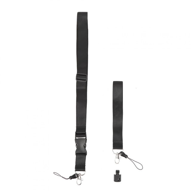 Cordón para cámara de doble propósito, negro, con diseño de cabezal esférico suave y duradero, cuerda para colgar antipérdida y montaje con tornillo de 1/4''