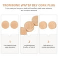 thumbnail image 4 of ORDDIART 5 Pcs Coussin en Liège Durable pour Accessoires de Trombone Facile à Assembler Performance, 4 of 5