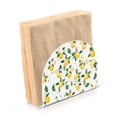 thumbnail image 2 of Lemon with Leaves Flowers Acrylic Napkin Holder Clear Paper Tissue Dispenser Kitchen Dining Room Bathroom Party Hotel, 2 of 8