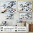 thumbnail image 4 of Designart "Winter'S Countryside Path" Road Floater Framed Canvas Prints, 4 of 5