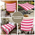 thumbnail image 6 of Pink Striped Small Tapestry for Bedroom Wall Hanging Tapestry, Modern Simple Monochrome Geometric White Ceiling Backdrop Tapestries Poster Blanket Wall Decor for Teens Room Living Room Dorm 23" x 28", 6 of 8