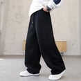 thumbnail image 2 of HAYIMI Children Kids Boys Daily Sweatpants Joggers Casual Solid Color Trousers For Teenagers Lightweight Pants With Pockets Versatile Slacks, 2 of 7