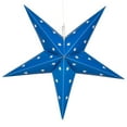 thumbnail image 1 of Aurora Superstar 30" Blue Hanging 5 Point Star Light LED Lantern Decor, Weatherproof Fold-Flat Plastic Lighted Star, 1 of 6