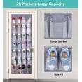 thumbnail image 2 of Zapatero colgante MISSLO, organizador de puerta con 28 bolsillos grandes, 2 of 7