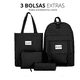 thumbnail image 2 of Set de 4 piezas Gaon Mochila Escolar Bolsa Lapicera Lonchera Negro, 2 of 8