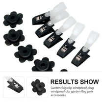 PBPBOX 20Pcs Garden Flag Stoppers Windproof Plastic and Rubber Fixing Clips for Secure Banner Holding