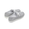 thumbnail image 6 of Lacyhop Women Fashion Canvas Sneakers Slip On Shoes Low Top Casual Walking Shoes Flats Gray 8, 6 of 8