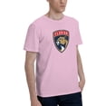 thumbnail image 2 of T-Shirt Basique à Manches Courtes pour Hommes Florida Panthers Mode Rose 3X-Grand, 2 of 5