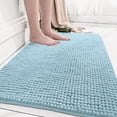 thumbnail image 1 of Vrorvz Non-Slip Microfiber Shag Bathroom Rug Mat Soft Plush Bath Rug for Bathtub and Shower Absorbent Machine Washable Quick Dry with Non-Slip PVC Bottom Protects Floors, 1 of 8