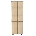 thumbnail image 6 of Inval 3-Drawer Secretary Desk with Hutch, Espresso, 6 of 7