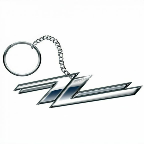 ZZ Top Keyring Twin Z's Band Logo  Keychain