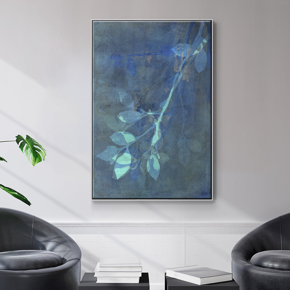 Branching Out VIII Framed Premium Gallery Wrapped Canvas - Ready to Hang - 27 x 41 - White Floating Frame