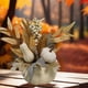 thumbnail image 5 of Decoración de calabaza de Acción de Gracias | Guirnalda de hojas de arce de otoño | Centro de mesa de otoño multicolor de espuma y tela | 13x13x28cm Decoración robusta para el hogar para mesa,, 5 of 6