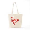 thumbnail image 6 of CafePress - TREBLE MUSIC HEART Tote Bag - Unisex Canvas Tote Bag, Beige, 1-Piece, 6 of 7